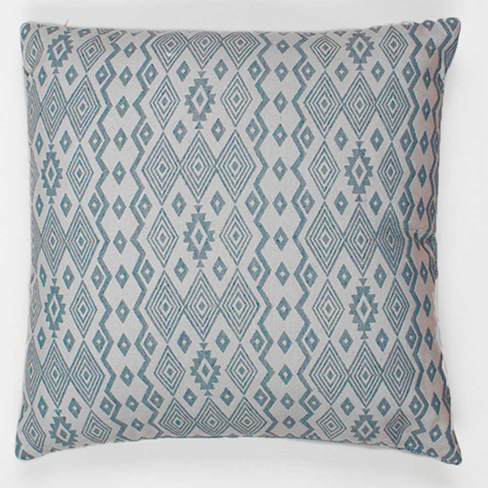 CUSCINO MADRAS JACQUARD 02 SMERALDO