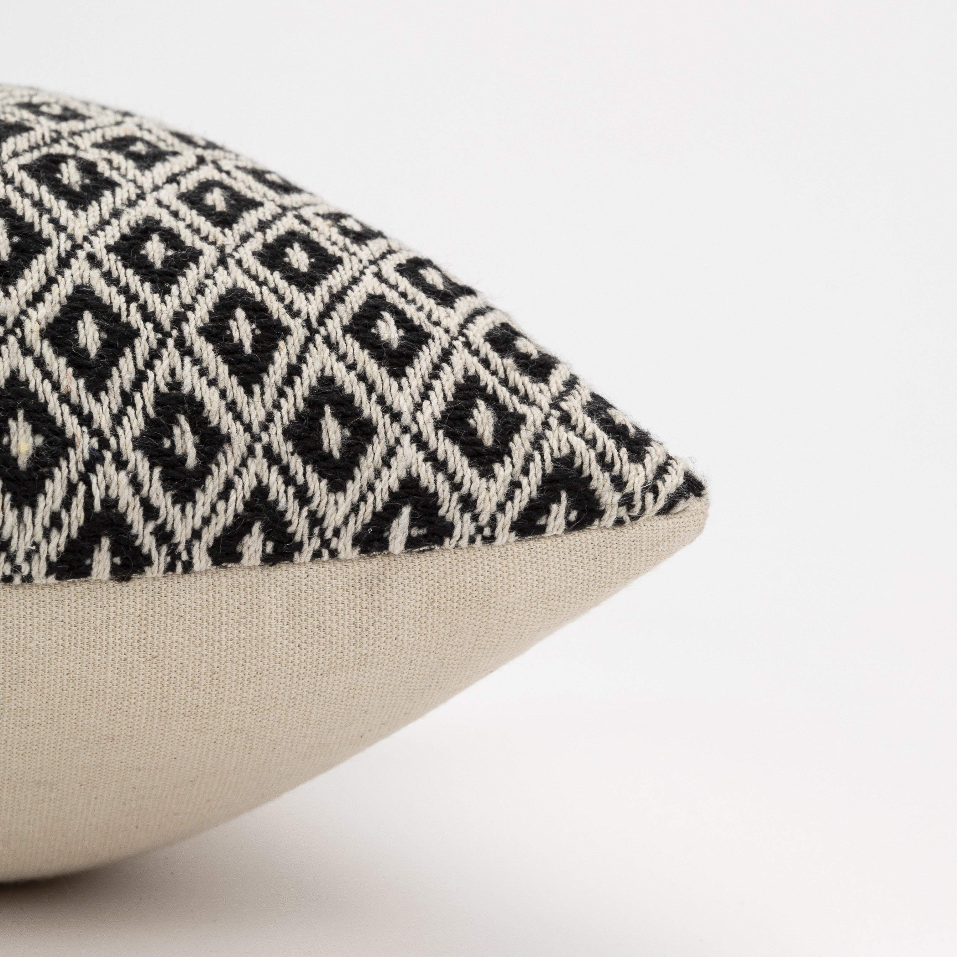 CUSCINO RENE IN COTONE A ROMBO