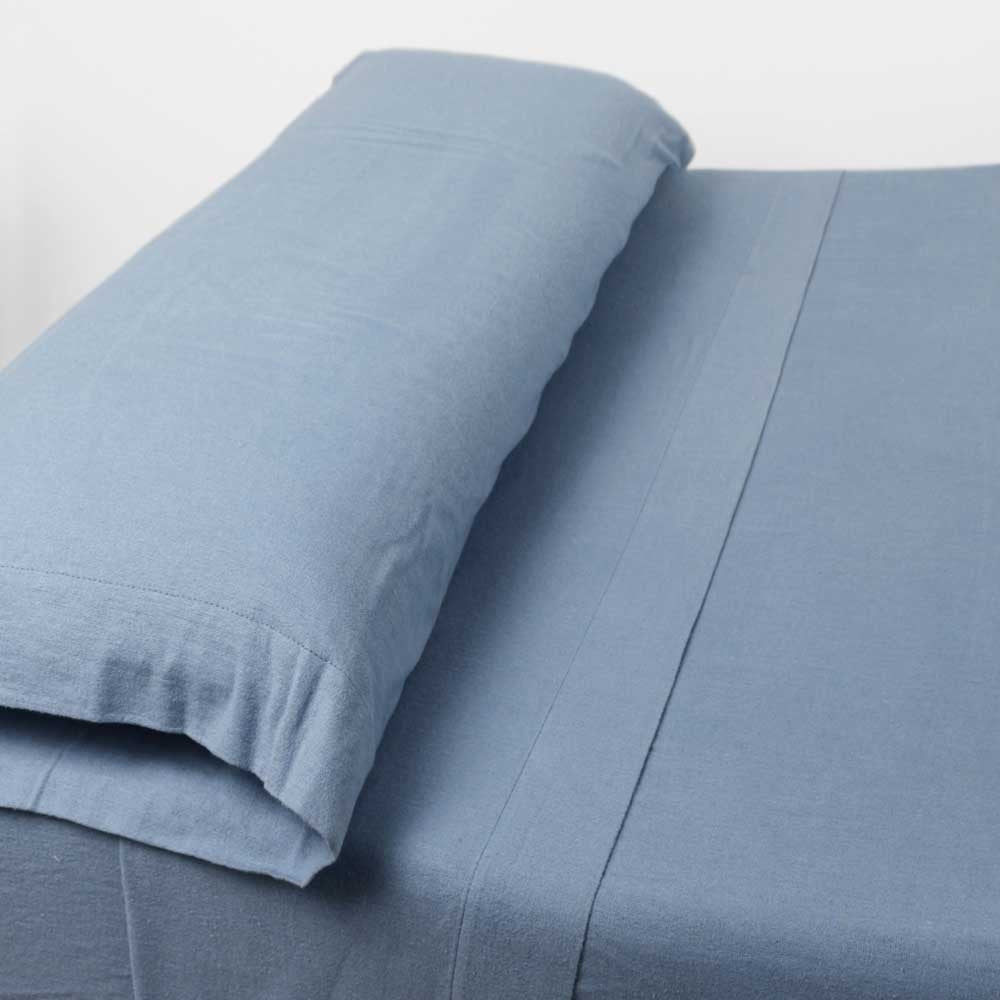 SET LENZUOLA IN FLANELLA SOLIDA
