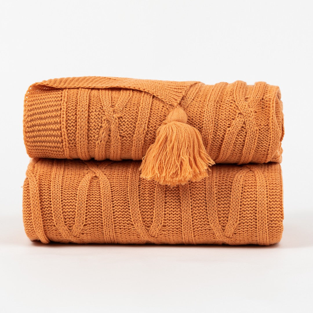 Plaid ocho con borlón