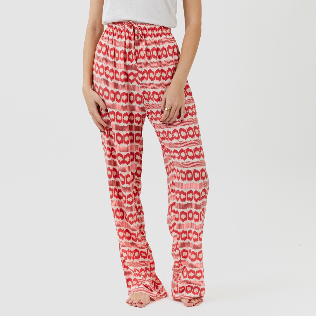 PANTALONI IN VISCOSA PASTELLA