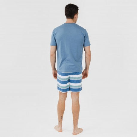 Pigiama corto a righe da uomo MARK