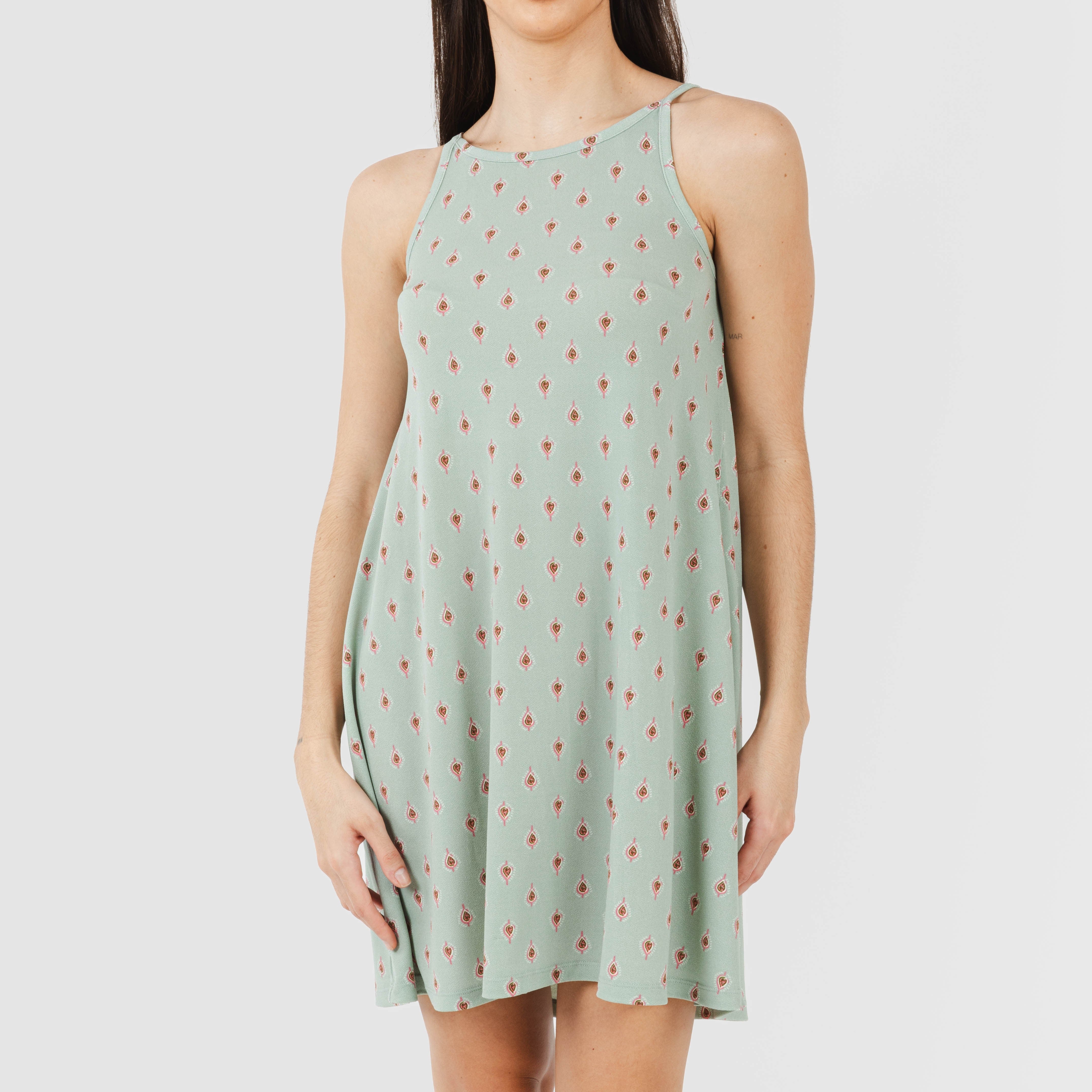 ABITO CORTO ALESSIA IN CREPE CON SPALLINE