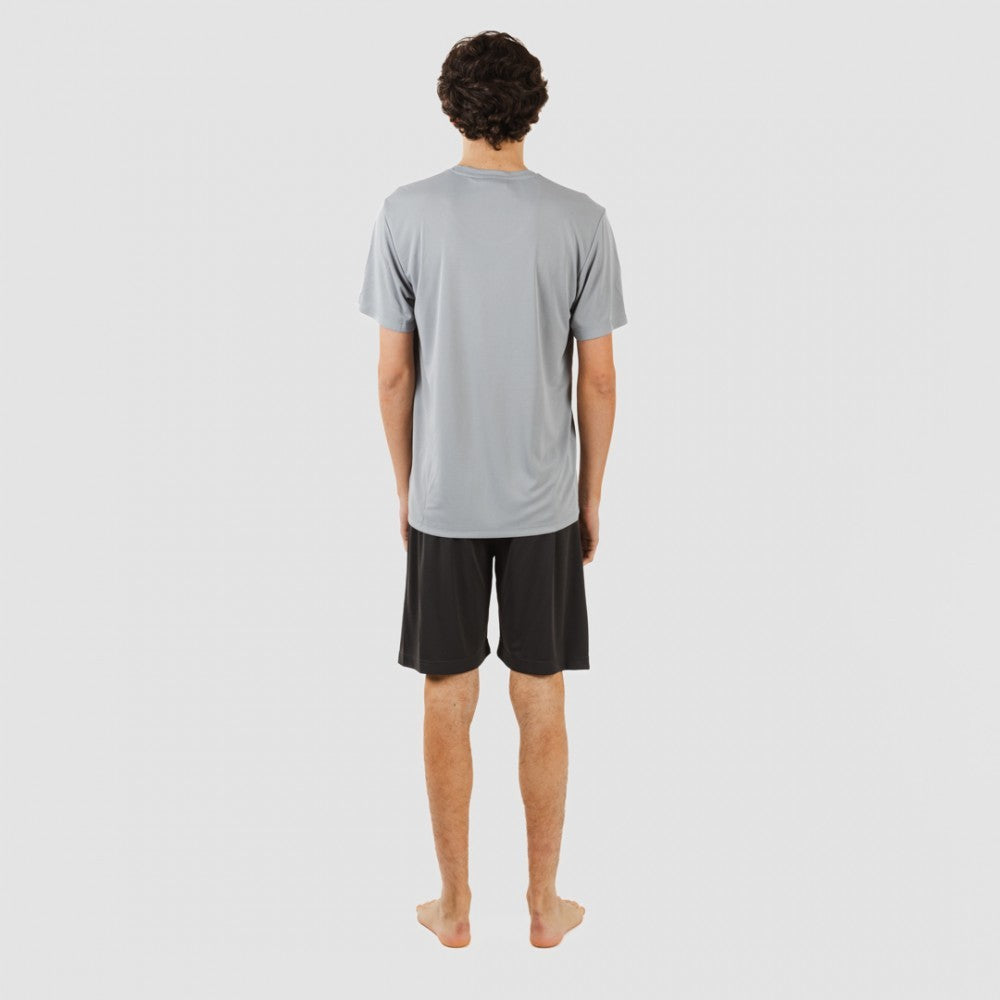 COMPLETO SPORTIVO PANTALONCINI TECNICI SEMPLICI DA UOMO