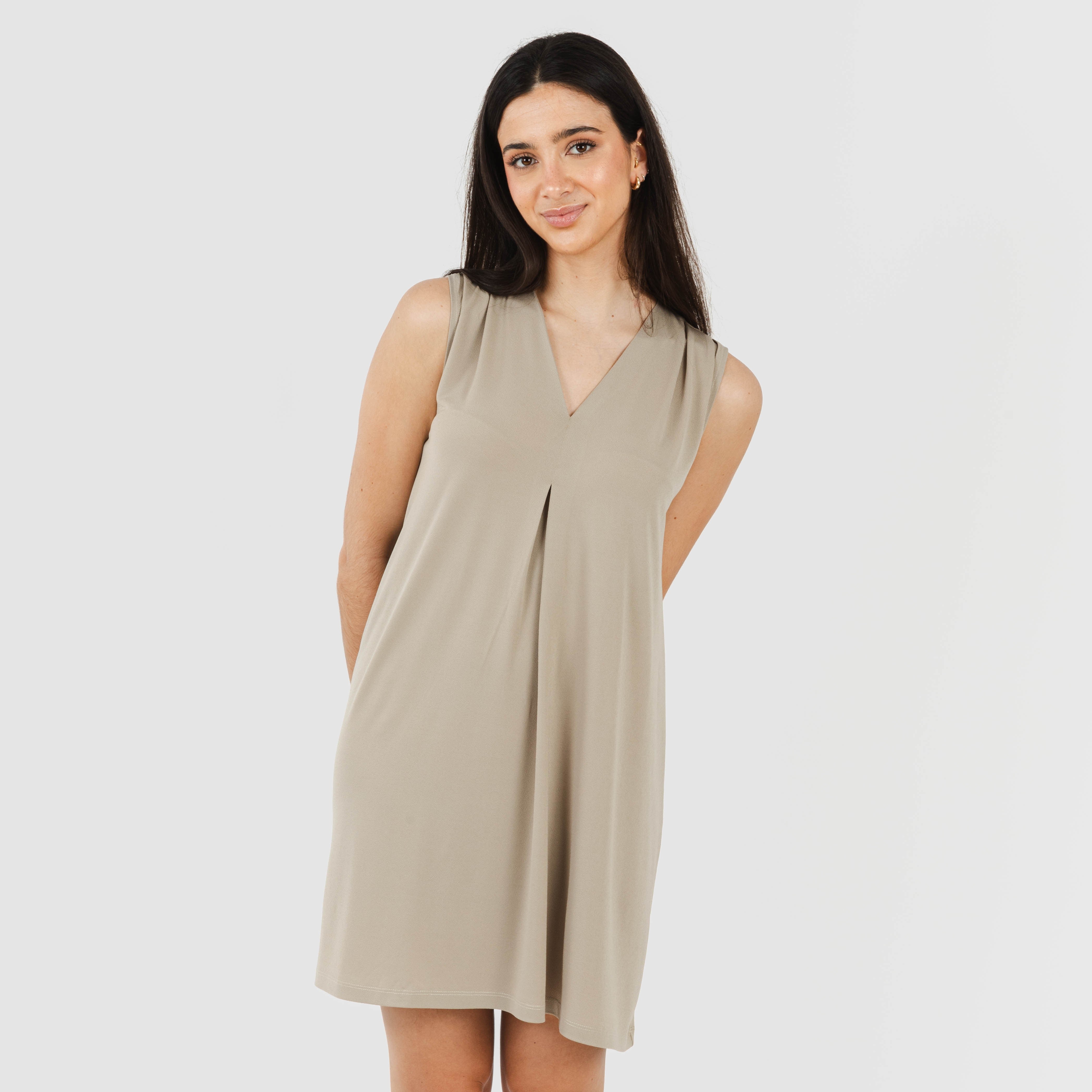 ABITO CORTO IN CREPE SEMPLICE