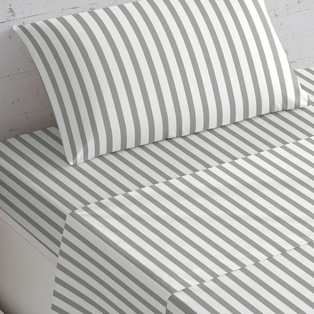 SET LENZUOLA IN PERCALE ALG A RIGHE AVILES