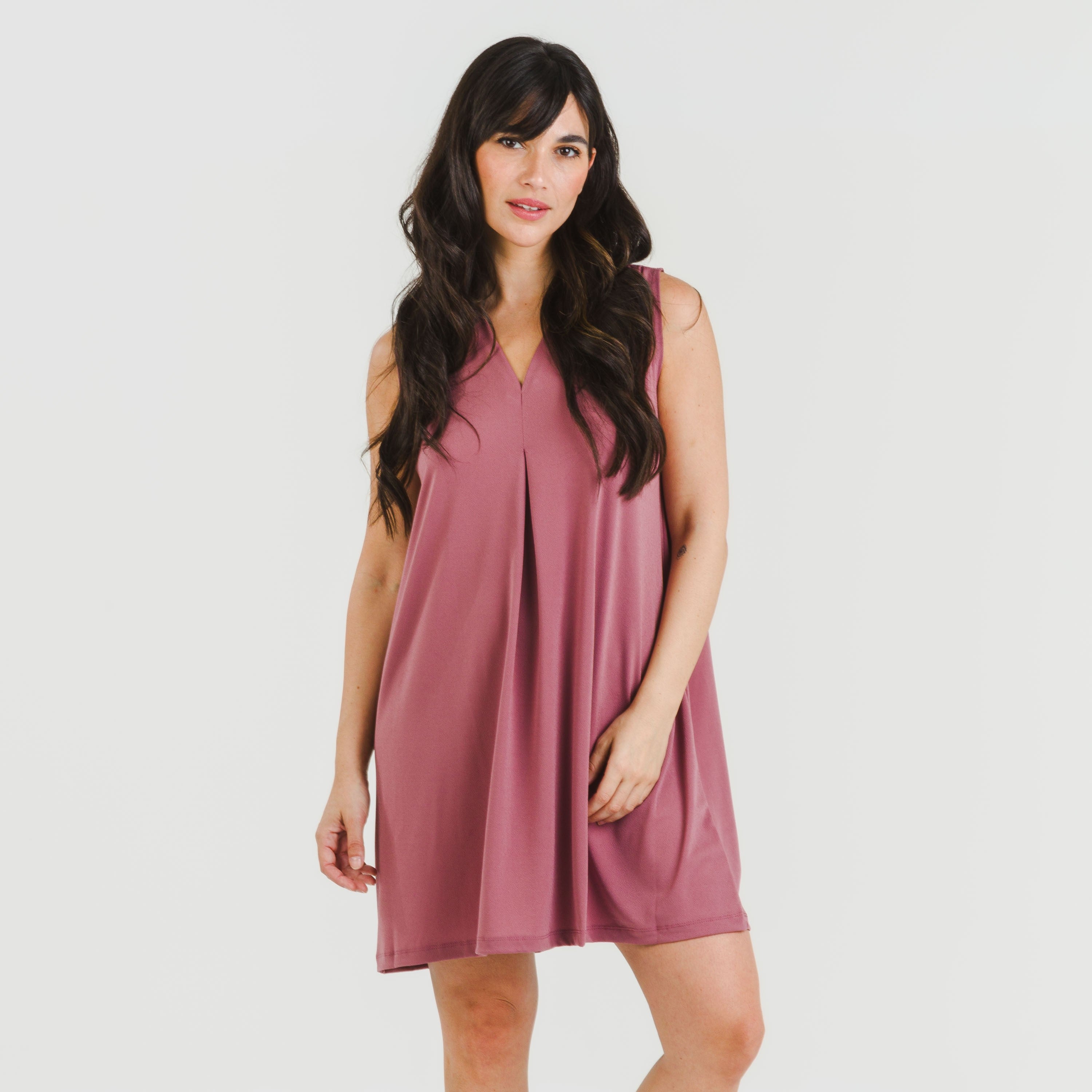 ABITO CORTO IN CREPE SEMPLICE