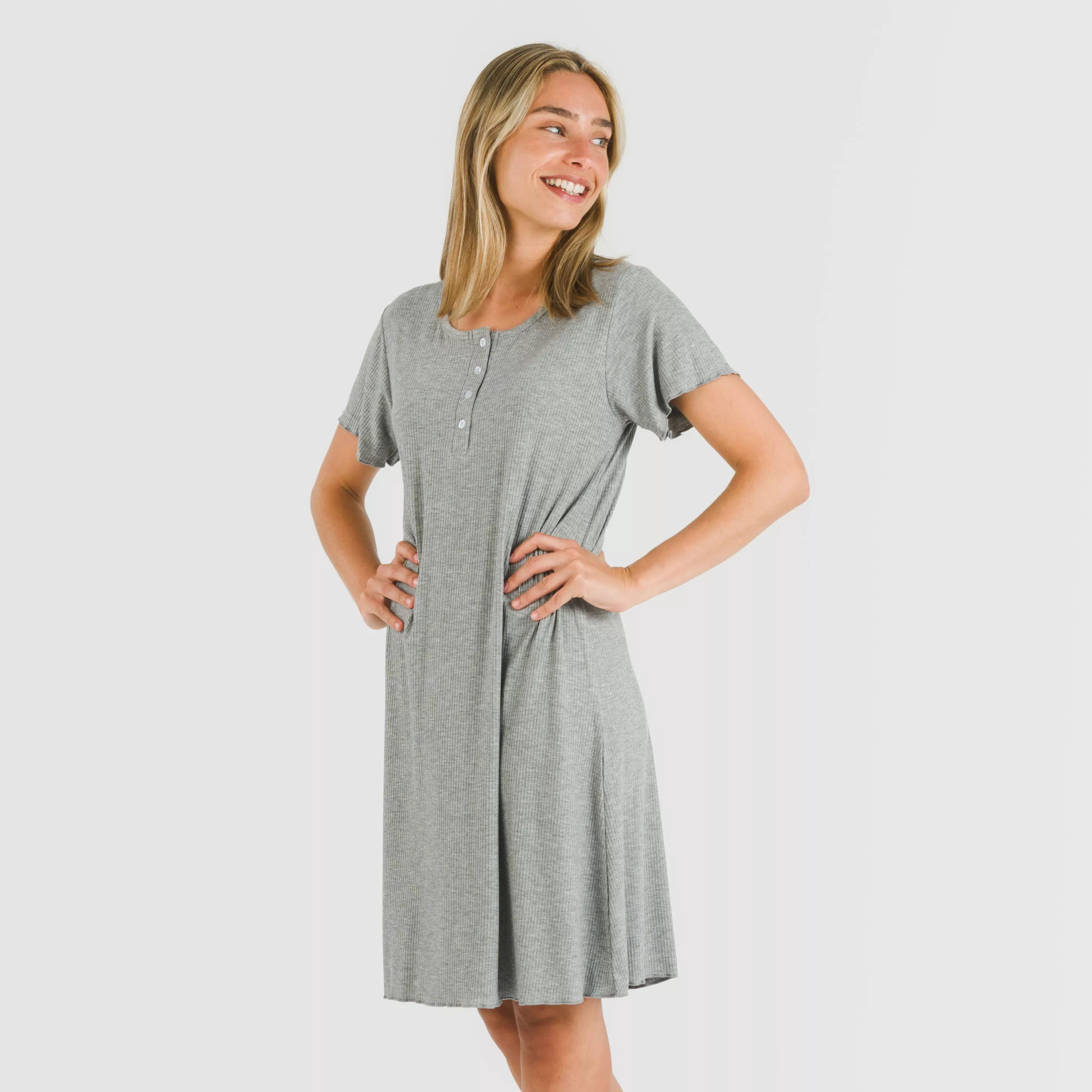 BLUSON A MANICHE CORTE A COSTINE IN VISCOSA TINTA UNITA