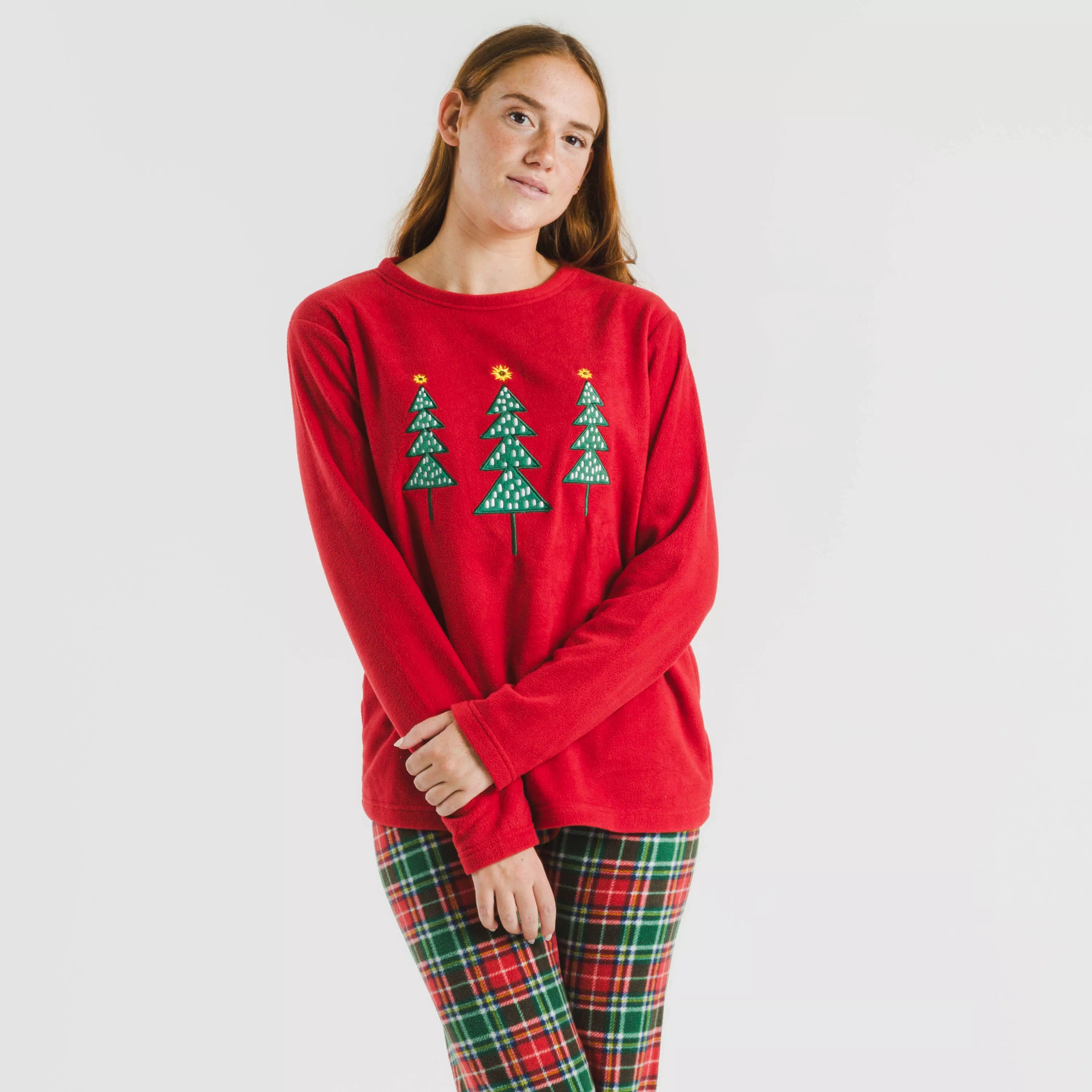 Pigiama in pile polare con cerchi