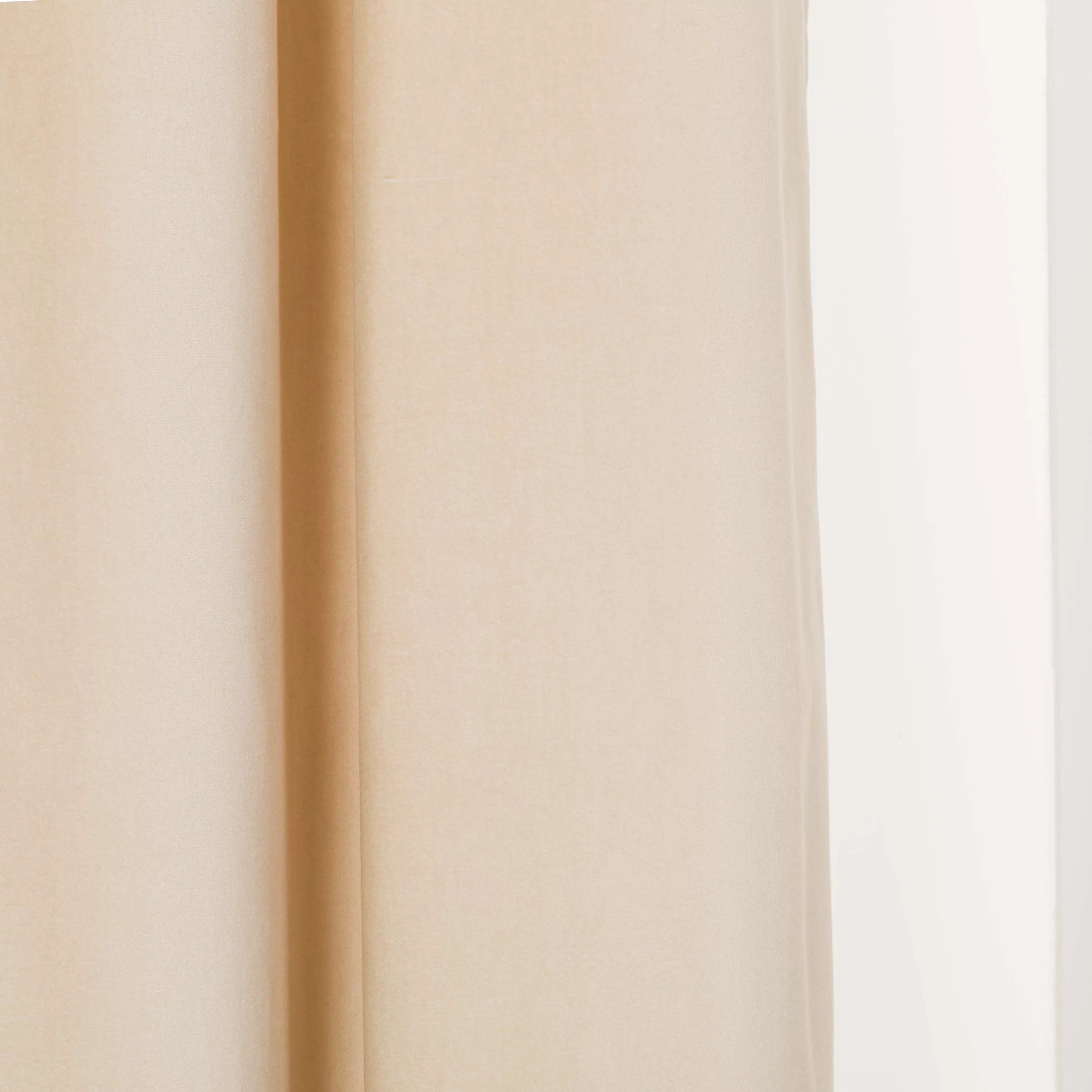 TENDA CON OCCHIELLI IN VELLUTO DI COTONE 140X260CM