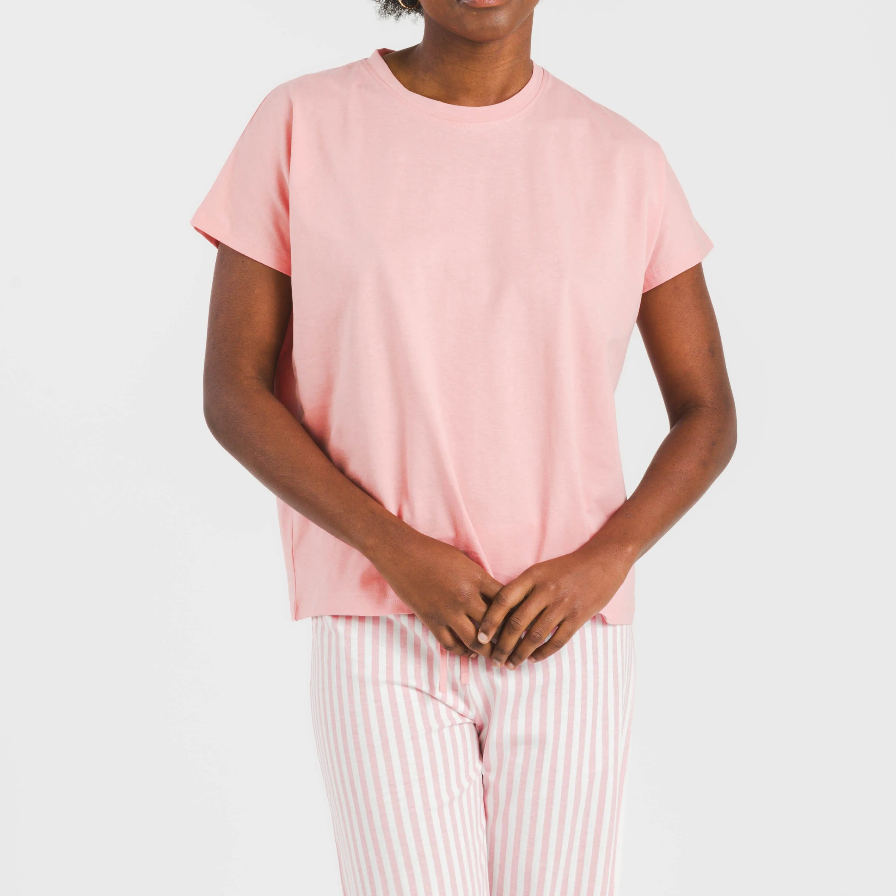 Pigiama lungo da donna M/Fluid Kodac Stripe