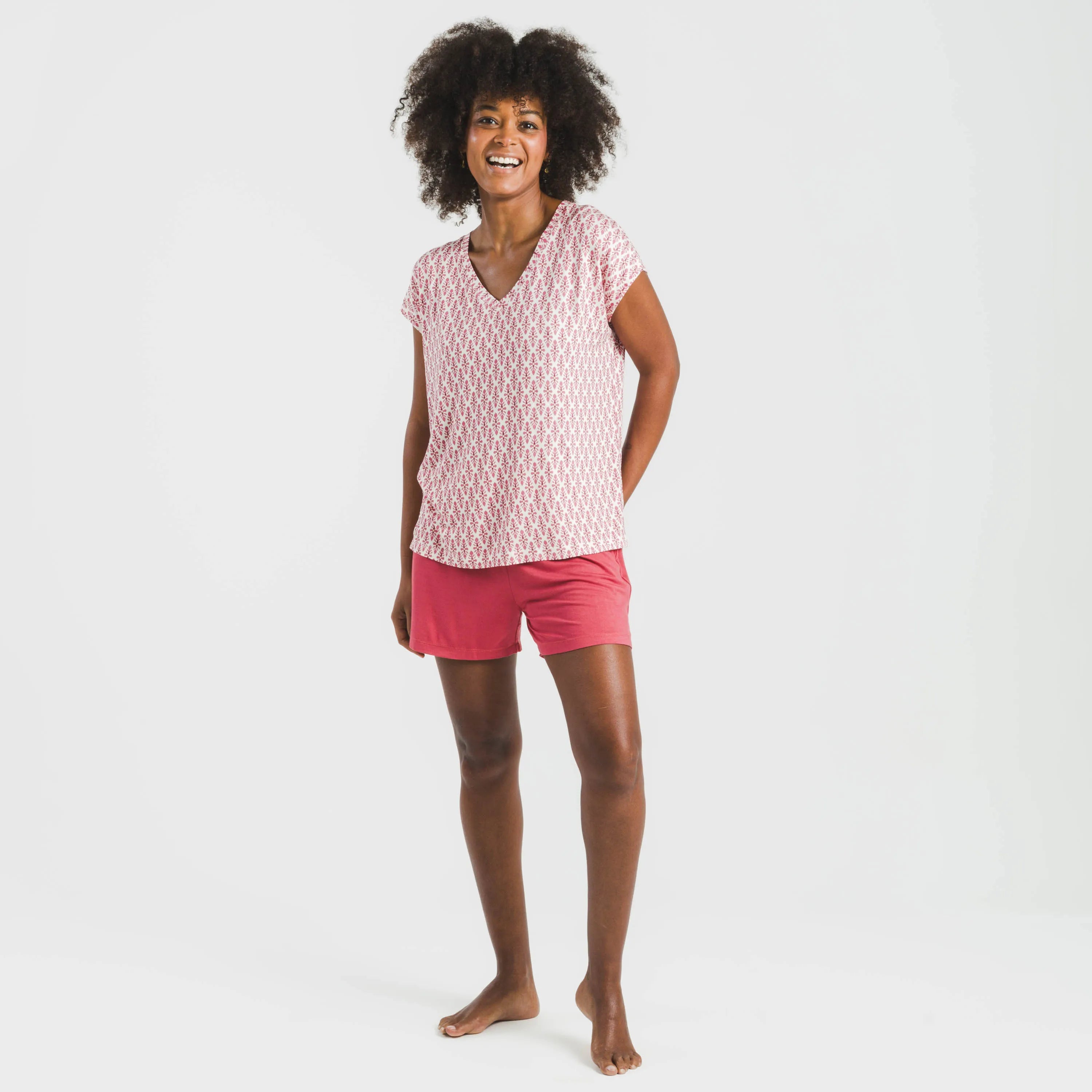 PIGIAMA DONNA IN VISCOSA FLUIDA SERBIA M/