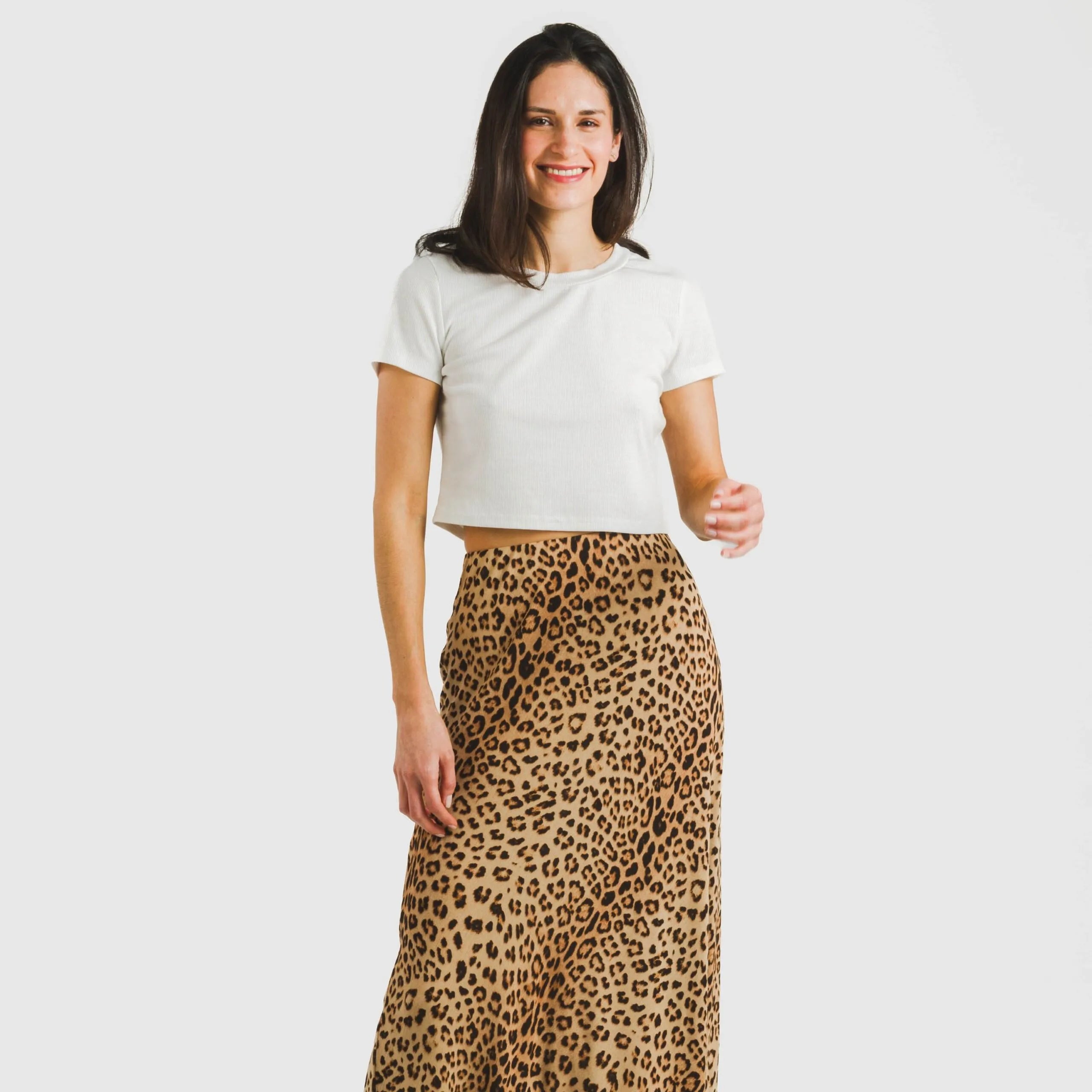 GONNA MIDI IN VISCOSA BAMBULA LEO