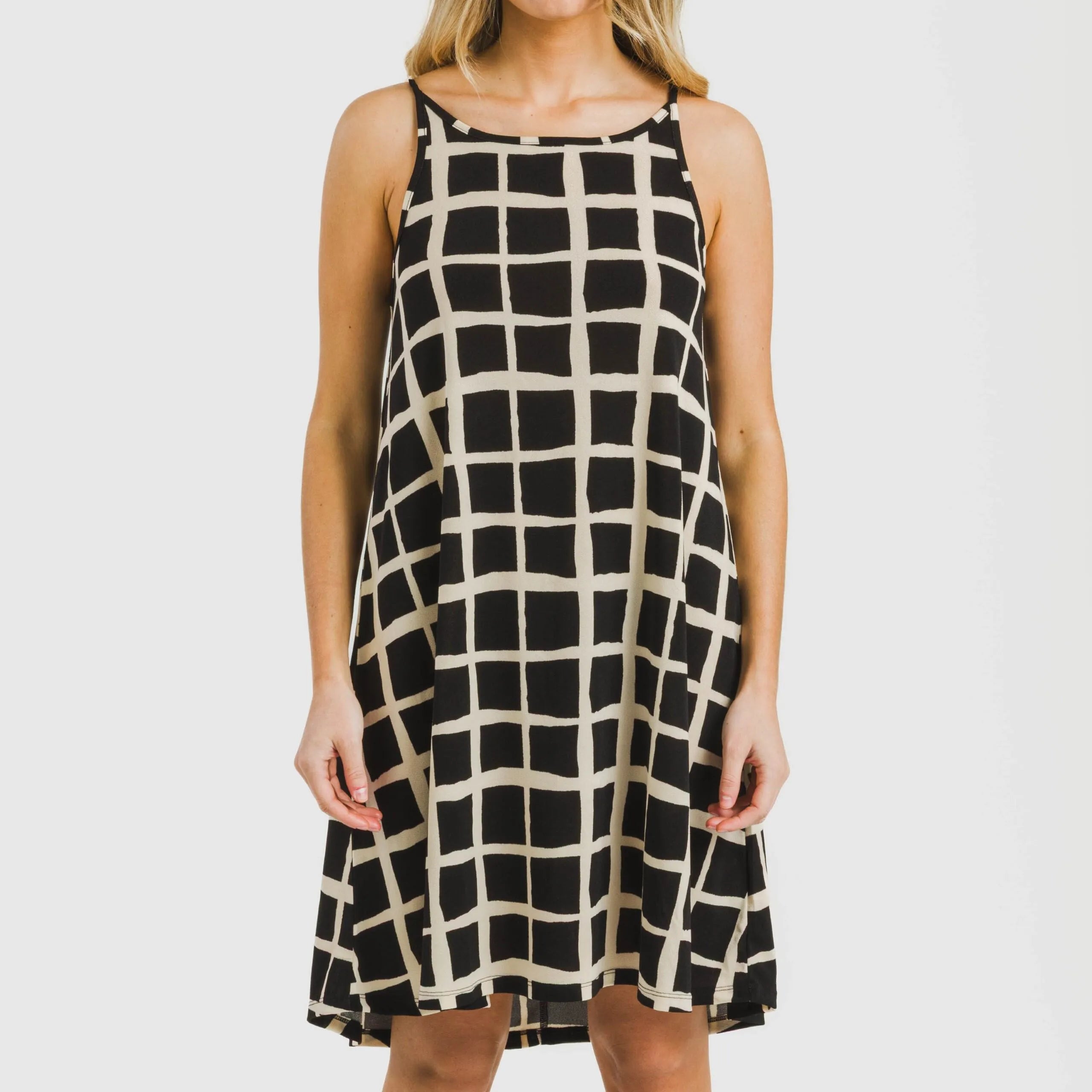 Abito corto con spalline di Naroa Crepe