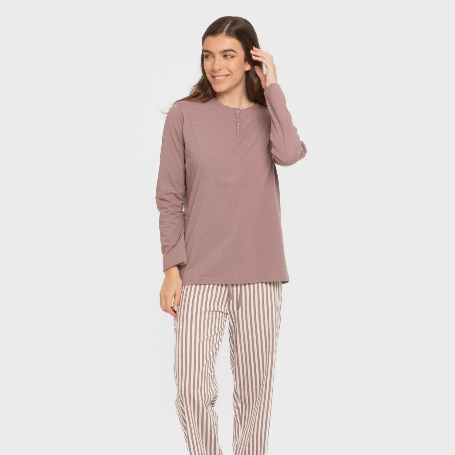 PIGIAMA LUNGO DA DONNA A RIGHE KODAC