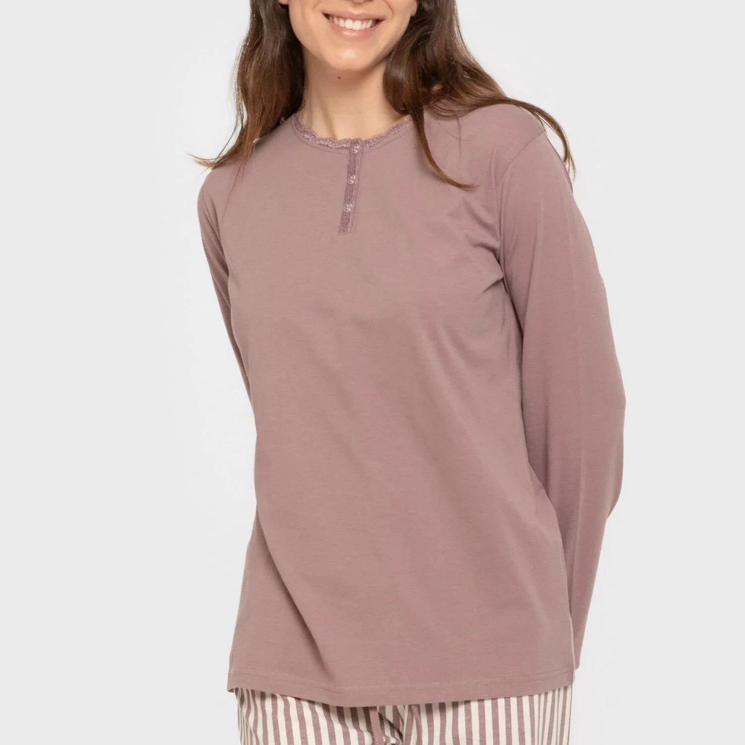 PIGIAMA LUNGO DA DONNA A RIGHE KODAC