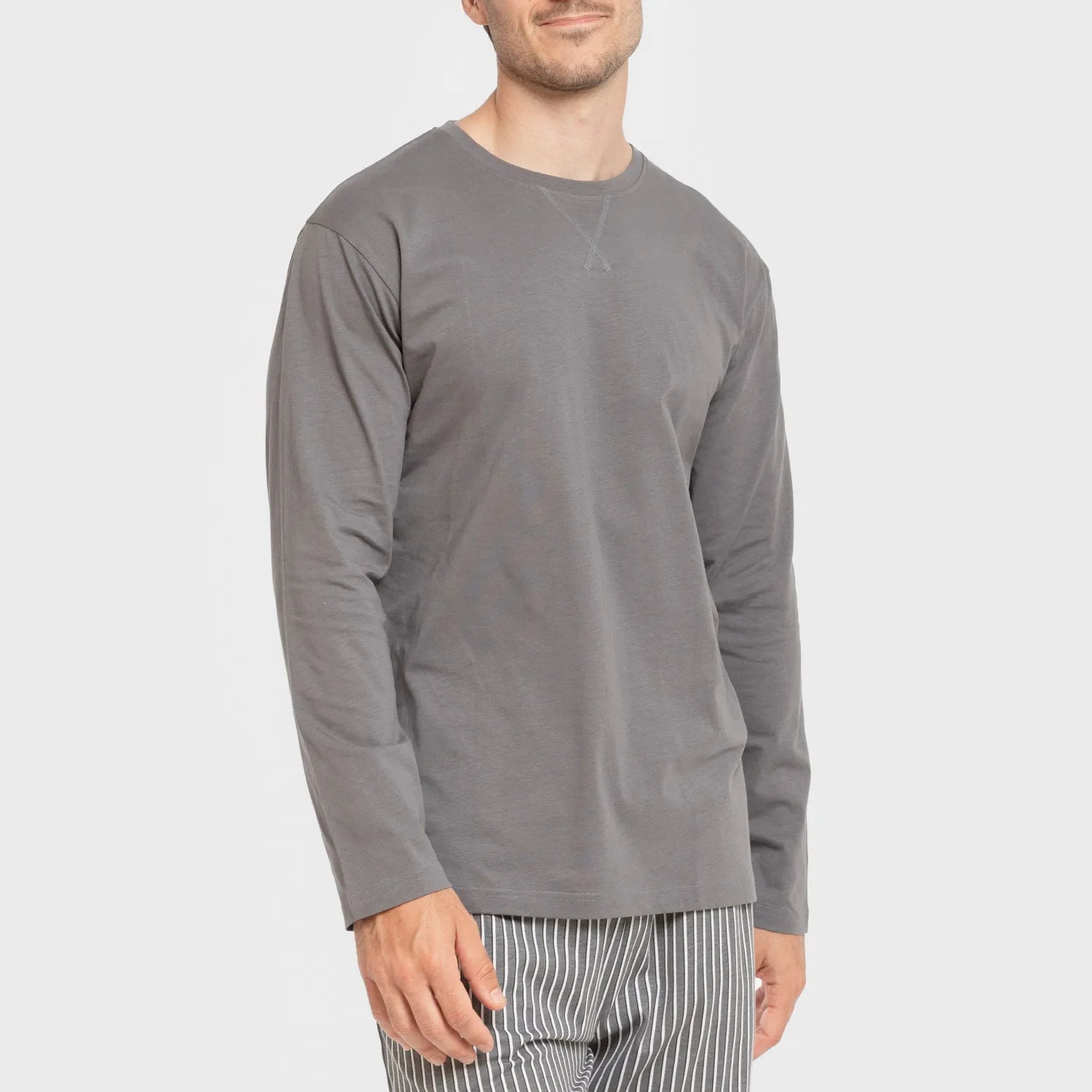 PIGIAMA LUNGO A RIGHE DA UOMO HERCULES