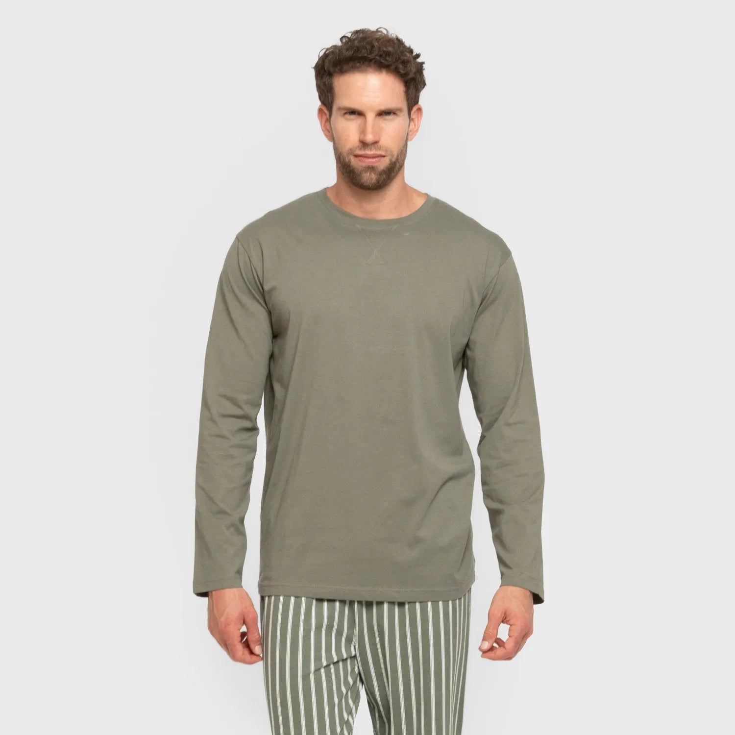 Pigiama lungo da uomo a righe Albert