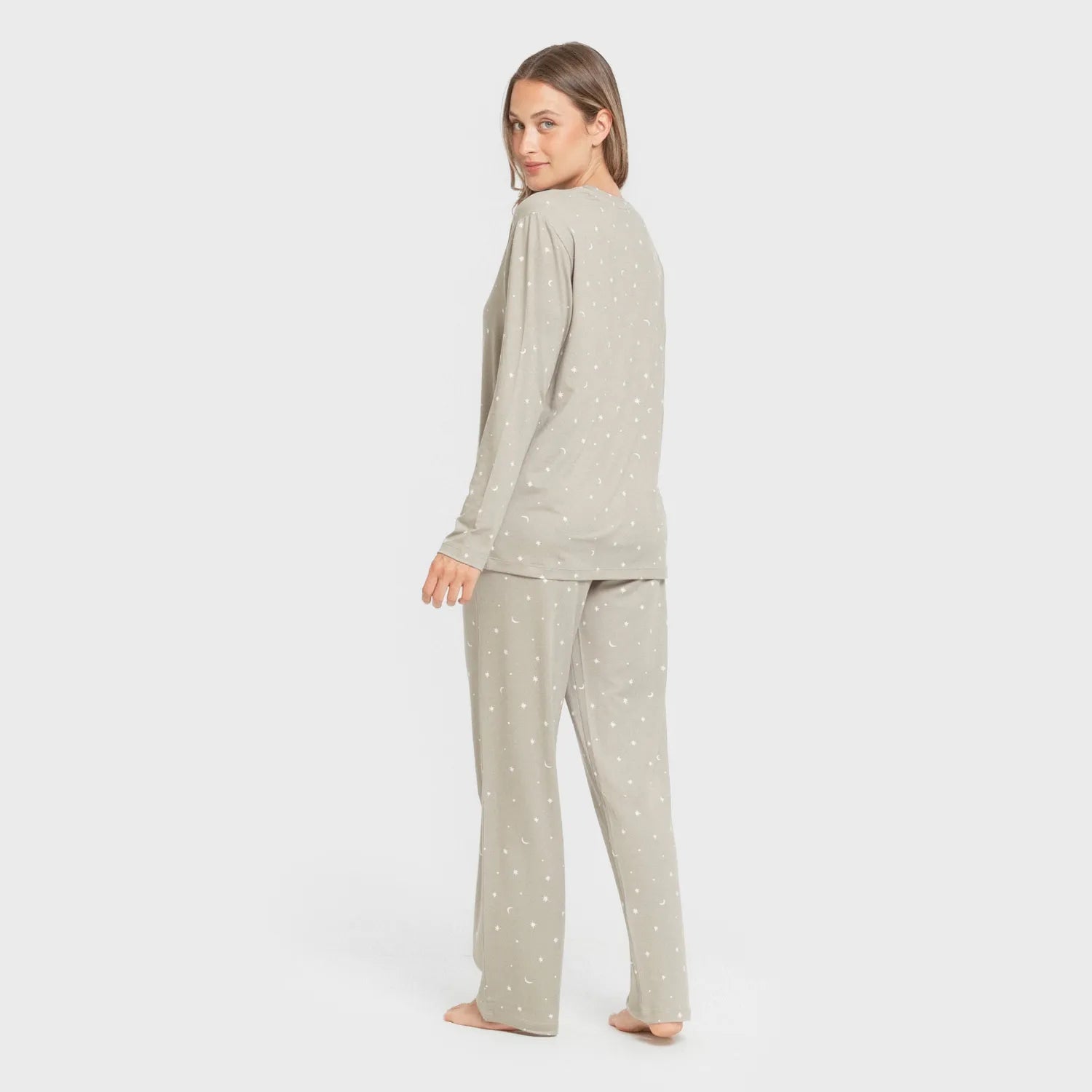 Pigiama lungo da donna, Ambra morbida