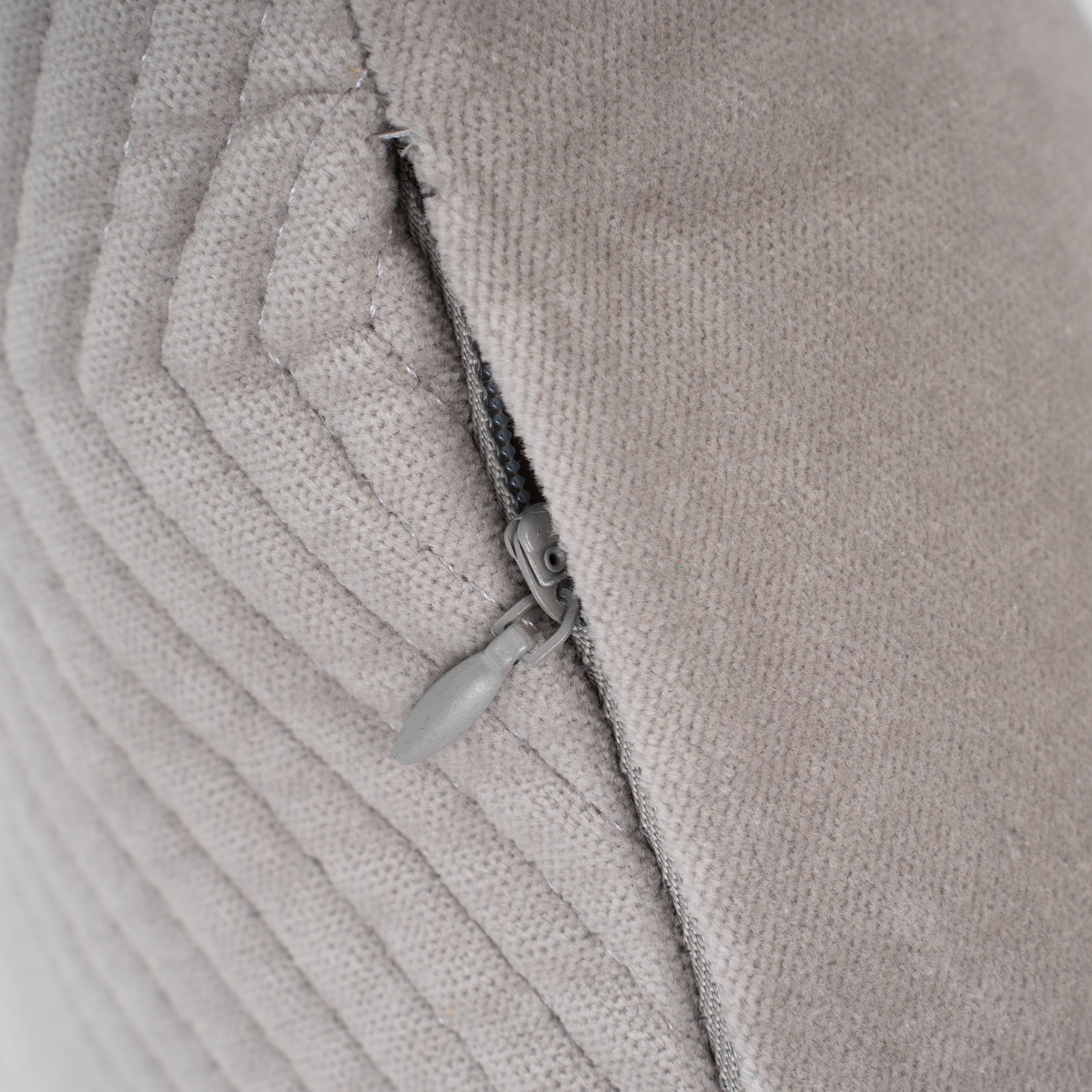 Cojín rectangular 30x50 terciopelo algodón Hungria gris claro - funda + relleno