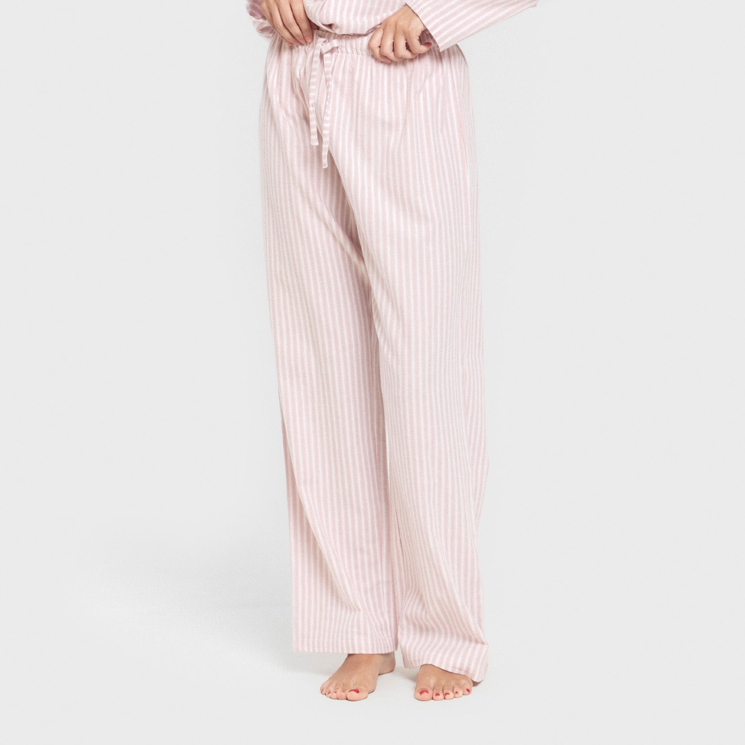Pijama franela manga larga camisero mujer Raya Ceballos rosa