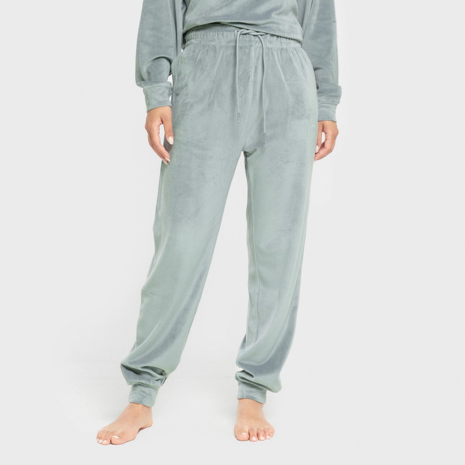 Pijama terciopelo super soft liso Agua Marina