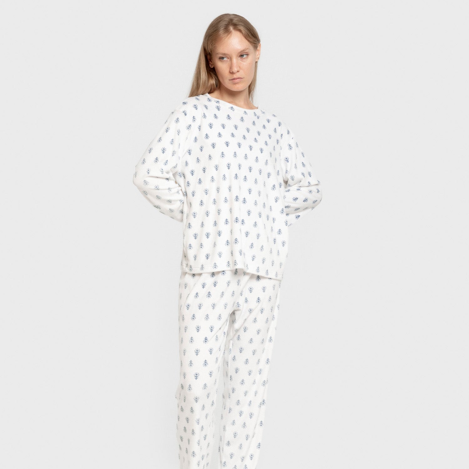 Pijama terciopelo super soft mujer Nemo indigo