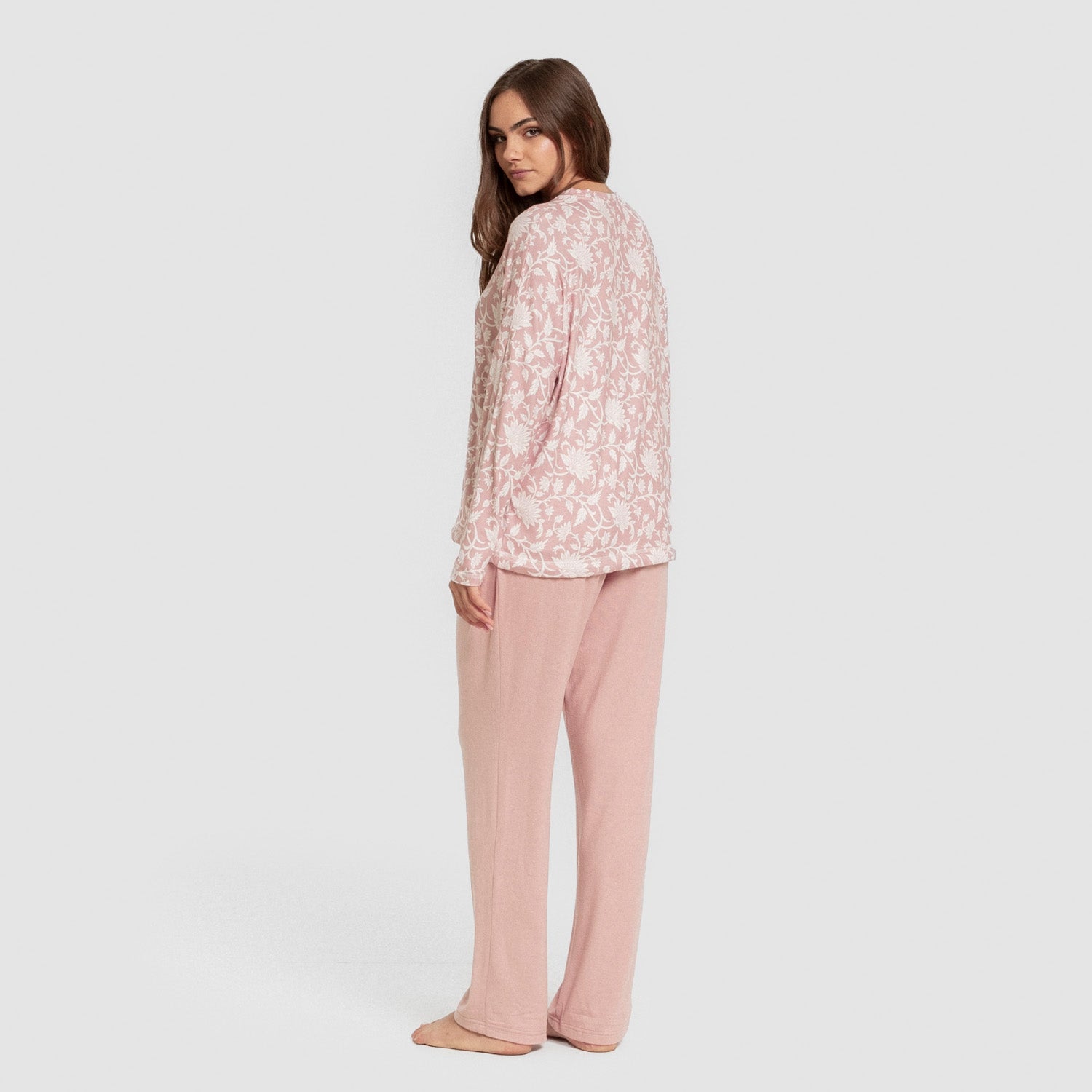 Pijama largo Secret mujer Amira rosette