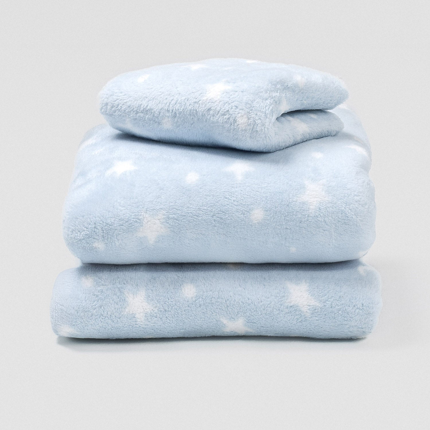 Juego de sábanas coralina Cosmo celeste cuna