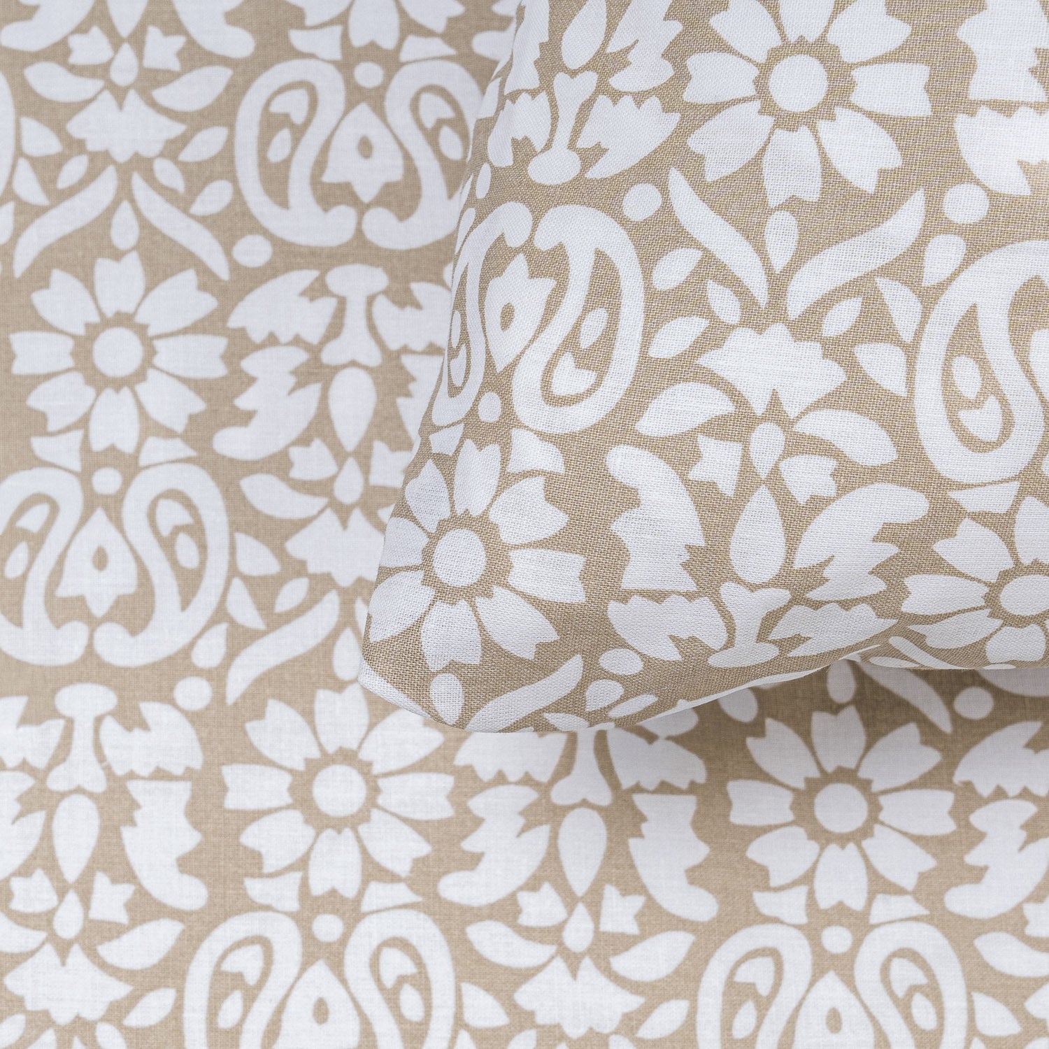 Capa de edredão de algodão Matilde taupe - PR