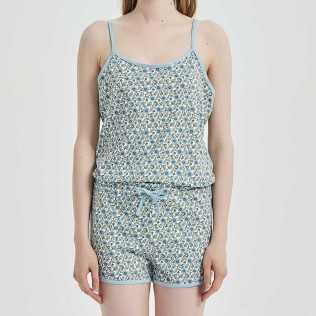 Tuta cotone Irene blu 2