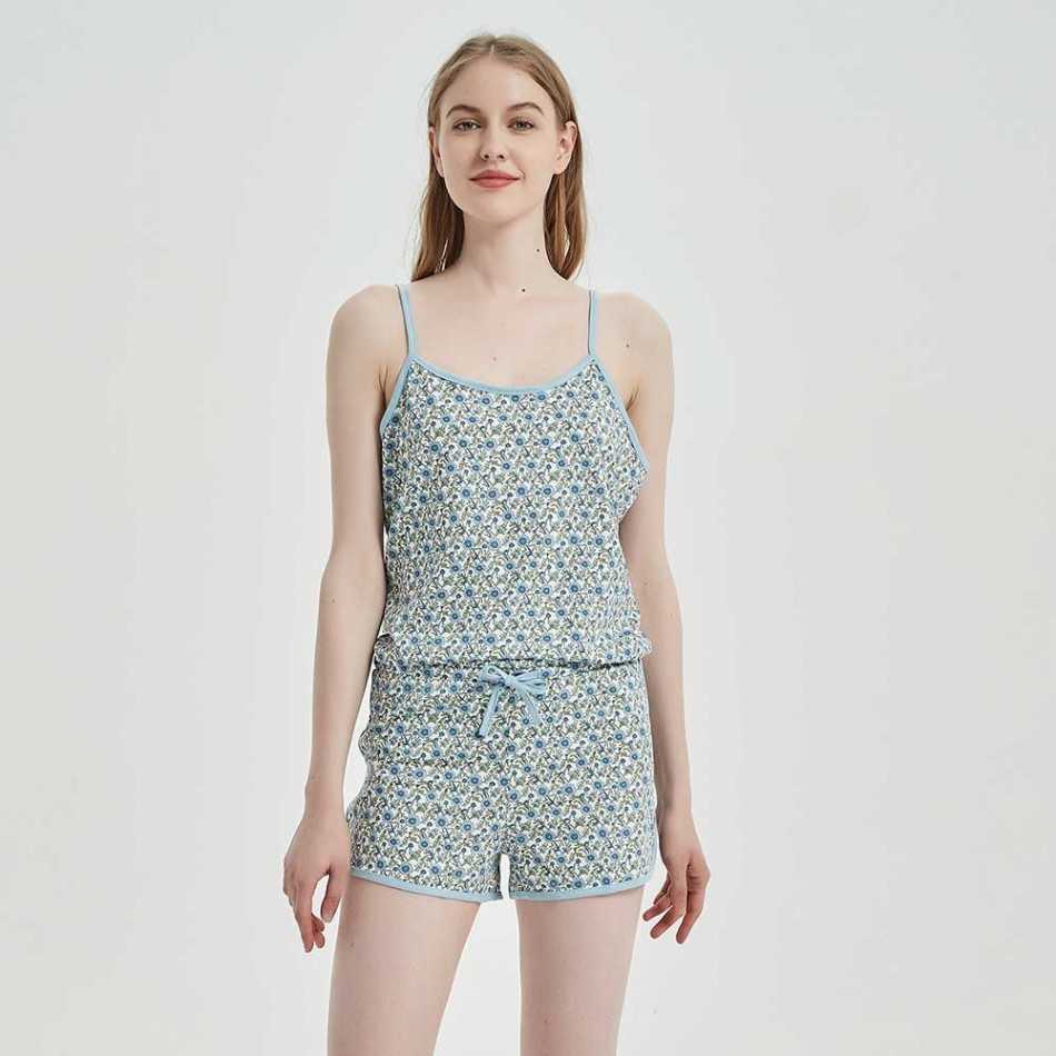 Tuta cotone Irene blu