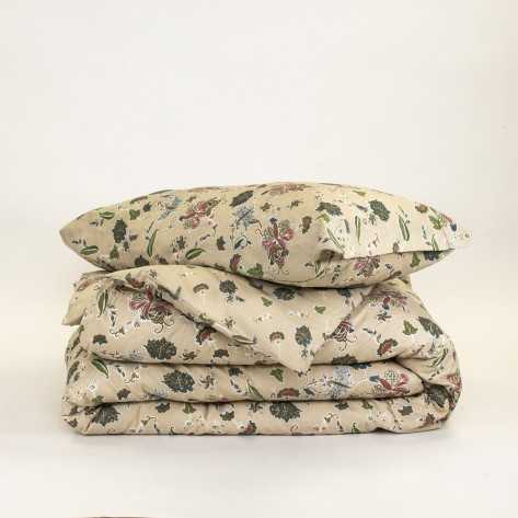 Copripiumino cotone María verde militare