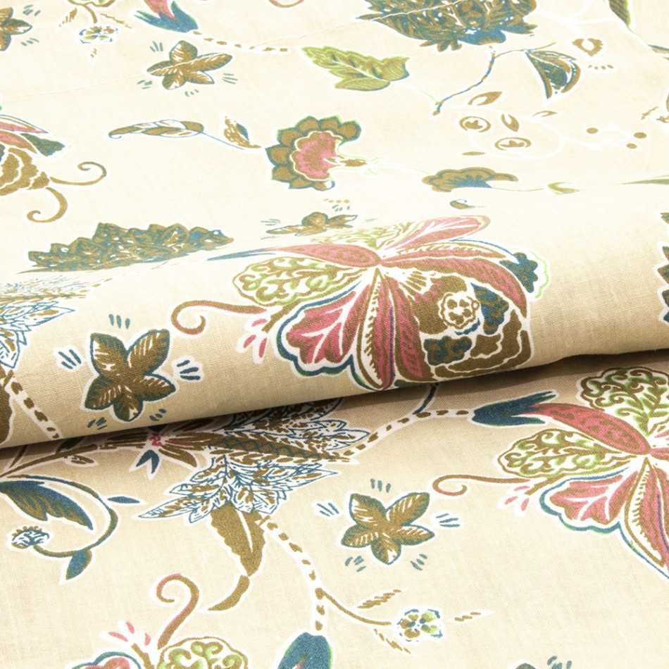 Copripiumino cotone María verde militare