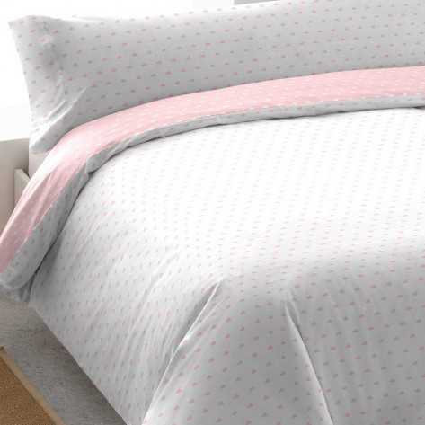 Copripiumino cotone Nubecita rosa