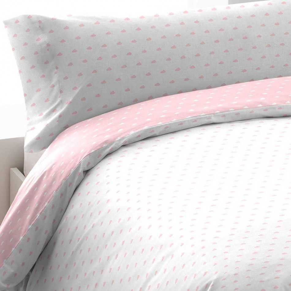 Copripiumino cotone Nubecita rosa