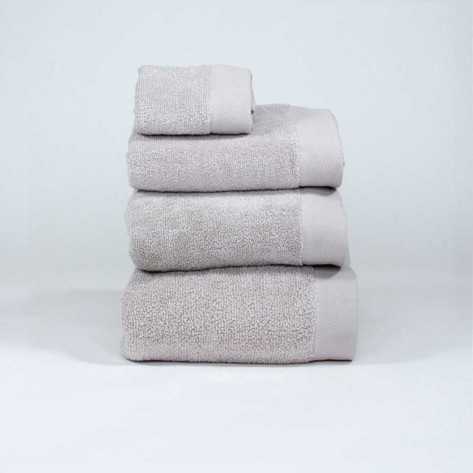 Asciugamano 400gr doppia spugna grigio perla asciugamani-da-400-450gr