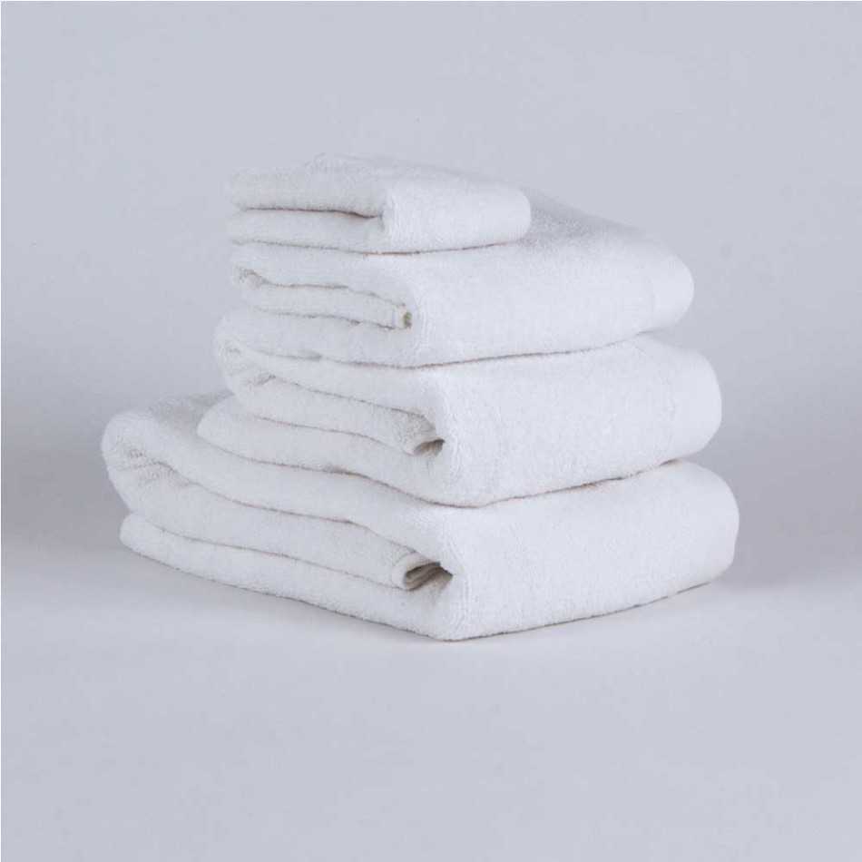 Asciugamano 400gr doppia spugna bianco Misure asciugamani 30 x 50cm