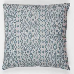 Cuscino jacquard New Madras smeraldo 45x45 - federa + imbottitura