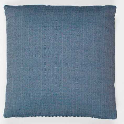 Cuscino jacquard New Madras blu 45x45 - federa + imbottitura