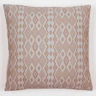 Cuscino jacquard New Madras beige 45x45 - federa + imbottitura