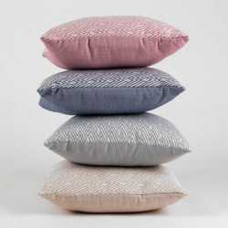 Cuscino jacquard Madras smeraldo 45x45 - federa + imbottitura