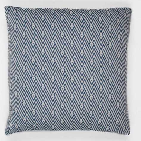 Cuscino jacquard Madras blu 45x45 - Fodera + Imbottitura cuscini-quadrati-stampati