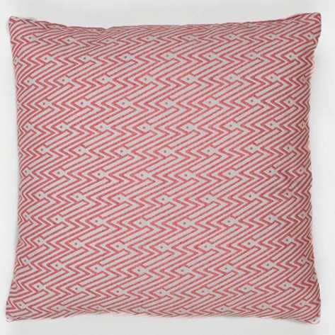 Cuscino jacquard Madras rosa 45x45 - Fodera + Imbottitura cuscini-quadrati-stampati