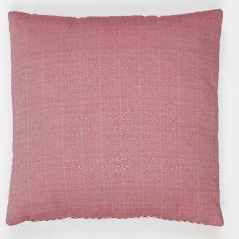 Cuscino jacquard Madras rosa 45x45 - federa + imbottitura