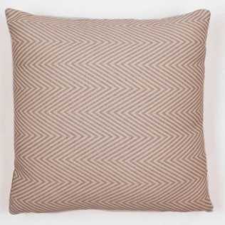 Cuscino jacquard Feli beige 45x45 - federa + imbottitura