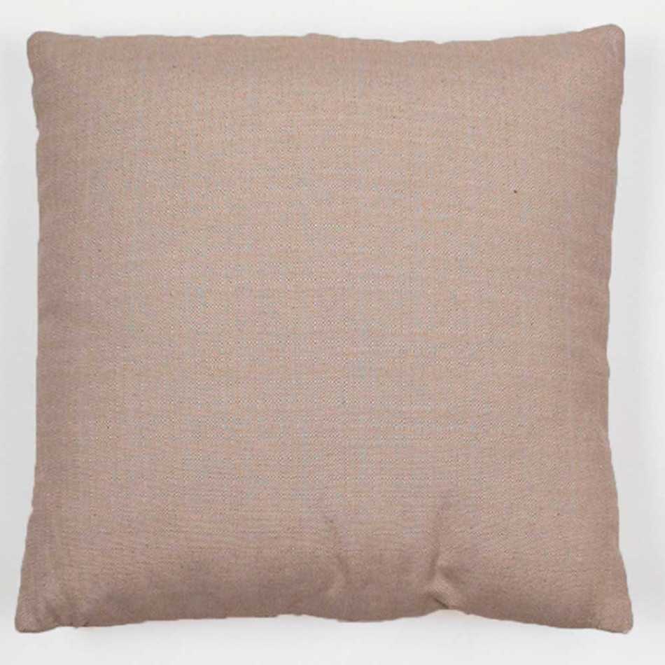 Cuscino jacquard Feli beige 45x45 - federa + imbottitura