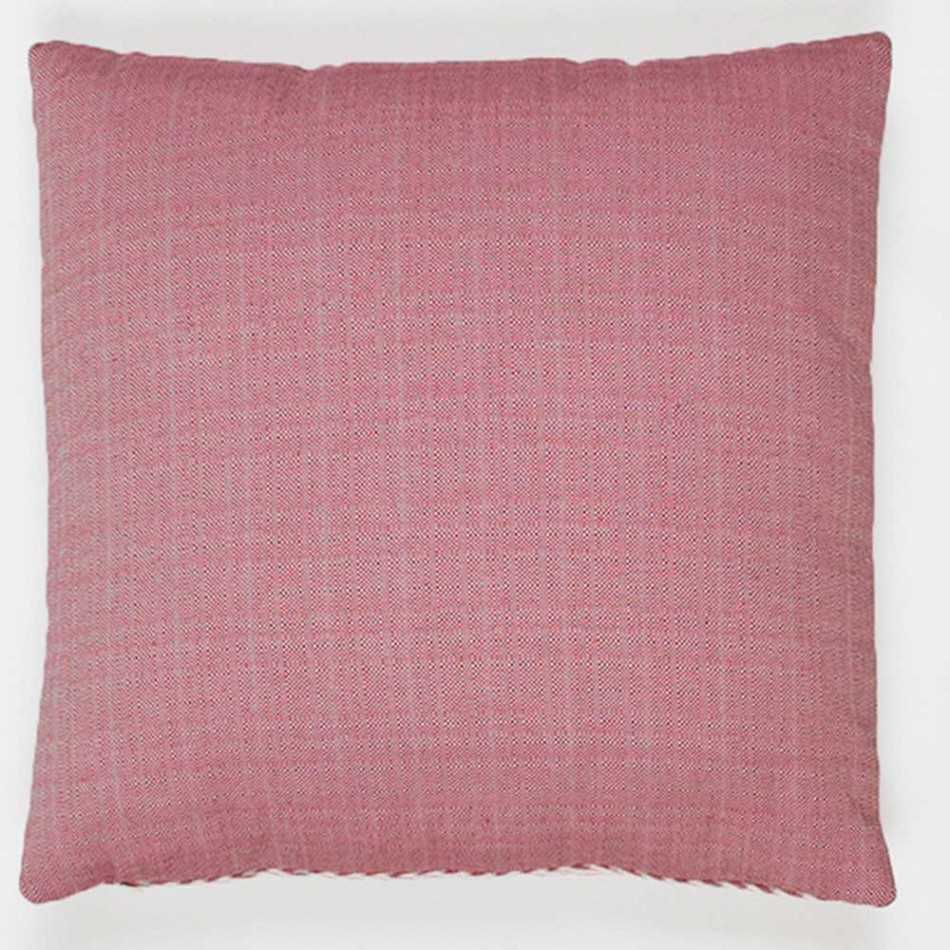 Cuscino jacquard Feli rosa 45x45 - federa + imbottitura
