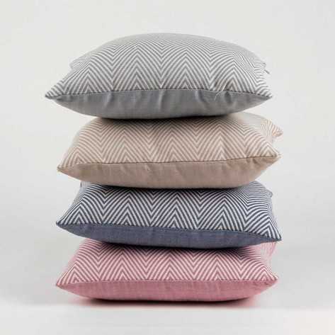 Cuscino jacquard Feli rosa 45x45 - federa + imbottitura