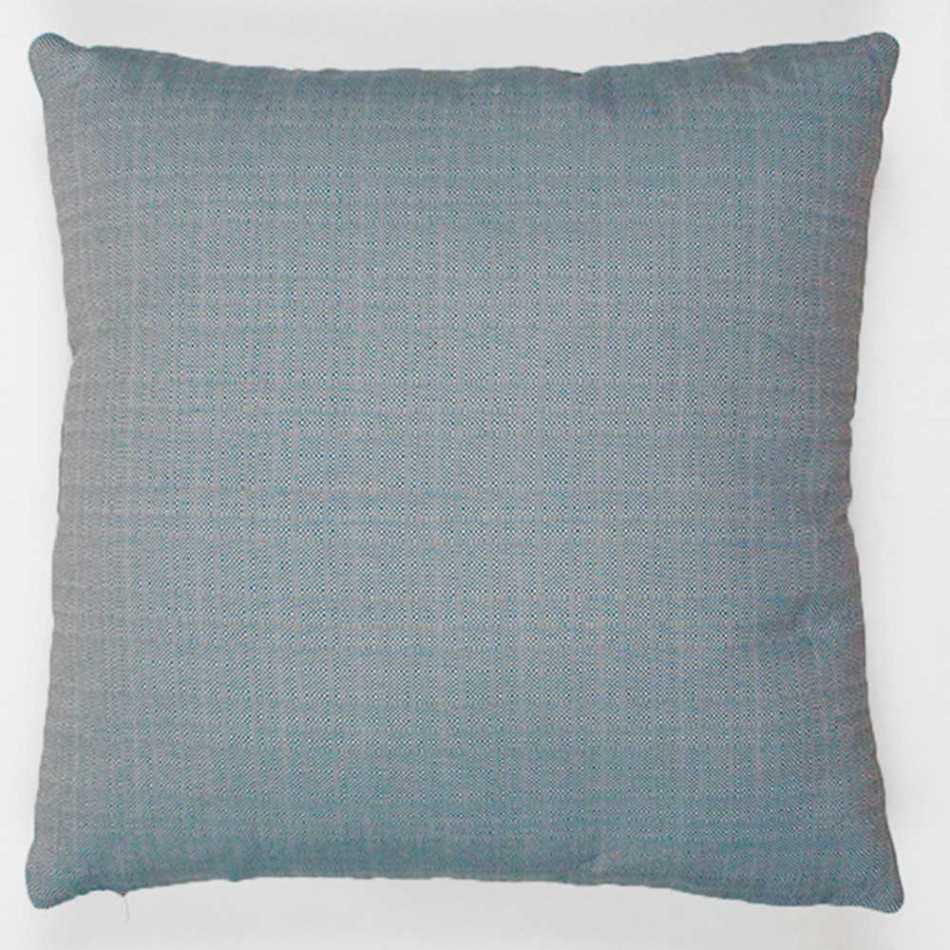 Cuscino jacquard Filing smeraldo 45x45 - federa + imbottitura